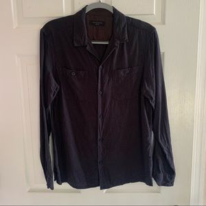 Allsaints Black Button Down